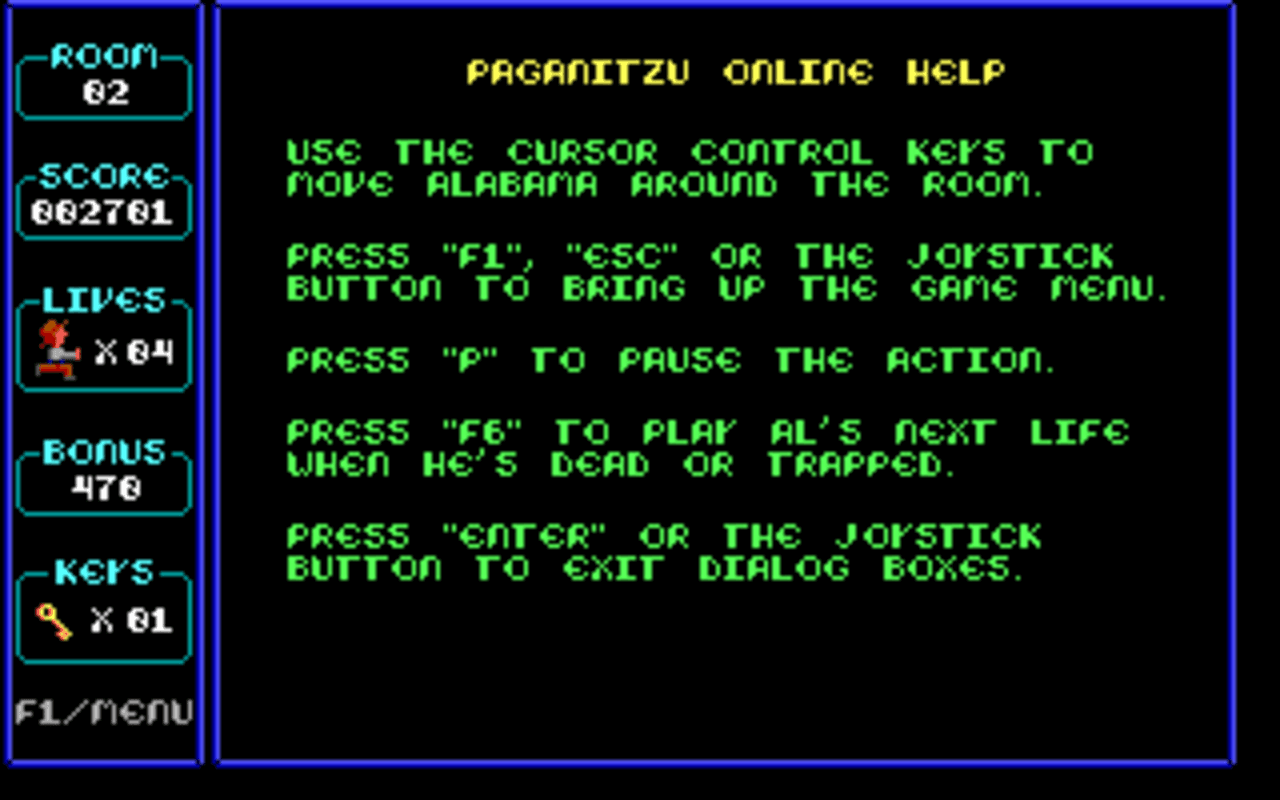 Gameplay screen of Paganitzu (4/8) Gameplay screen of Paganitzu (4/8)