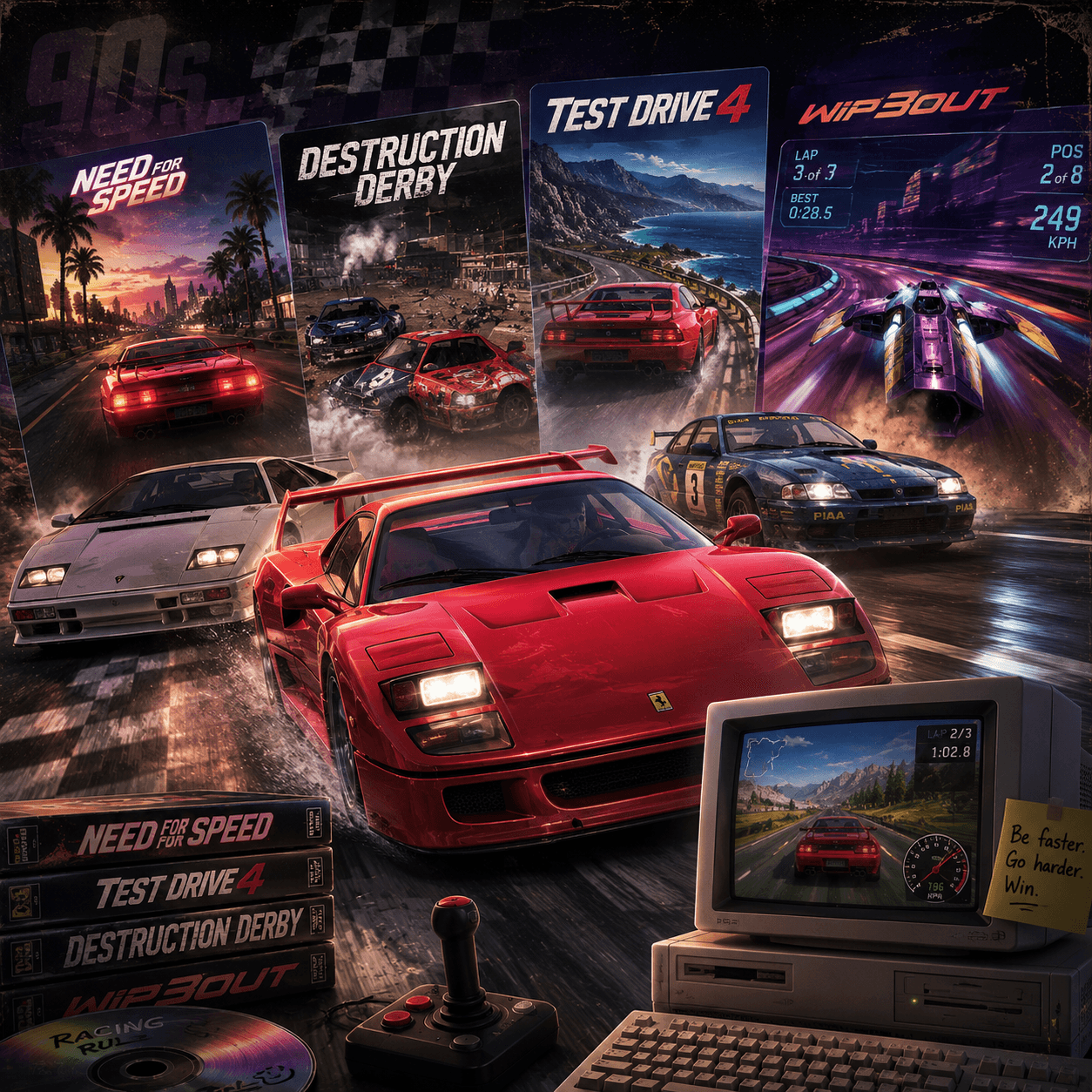 4 Iconic 90s PC Racing Games That Fueled Our Need for Speed 4 Iconic 90s PC Racing Games That Fueled Our Need for Speed