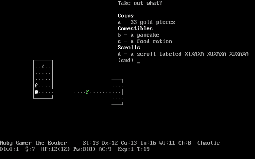 Nethack Wait NetHack | play online