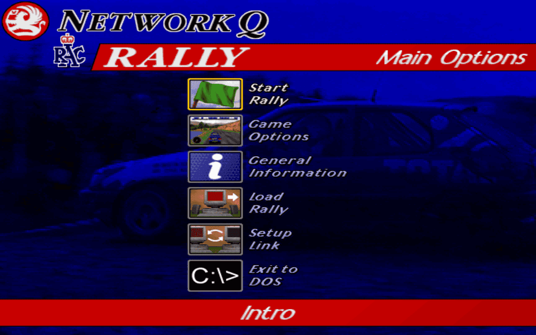 Rally System Menu Rally Championship: International Off-Road Racing | play online